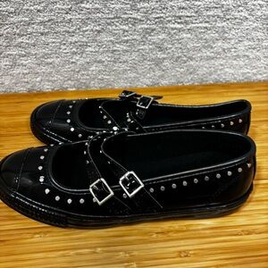 Converse Chuck Taylor All Stars Danity Mary Jane Studded Patent Leather Sz 8.5